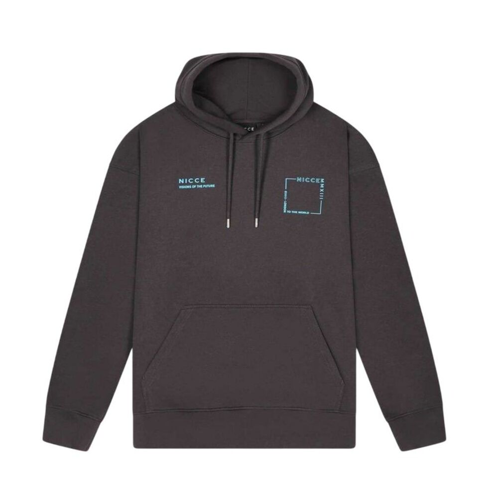 Nicce Mens Davido Long-Sleeved Hoodie / Coal
